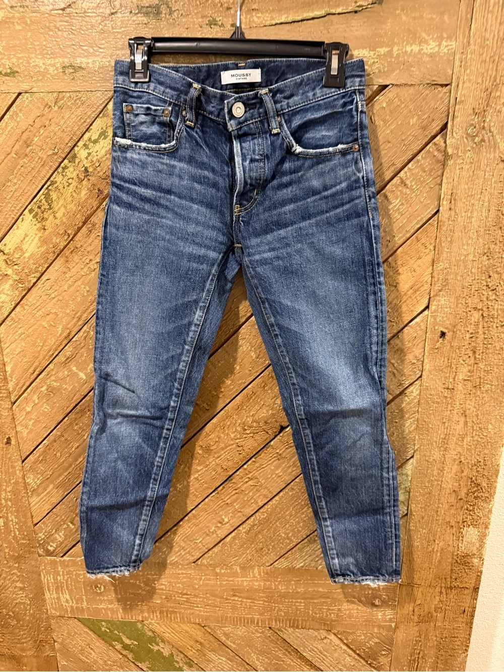 Moussy Women's Skinny Jeans in Medium Blue Wash
